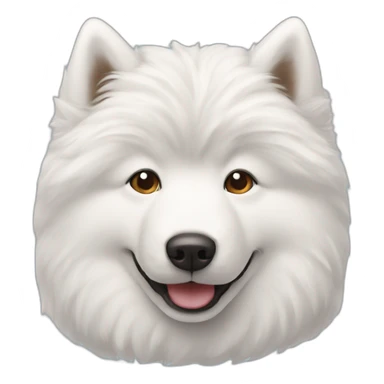 smiling-samoyed-head-only sticker