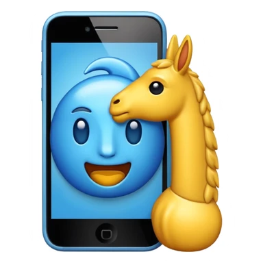 creame un emiji de llamada en celular sticker