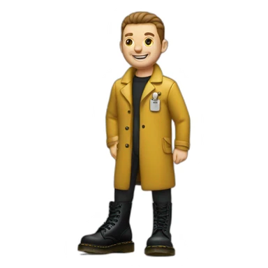 dr.martens black sticker