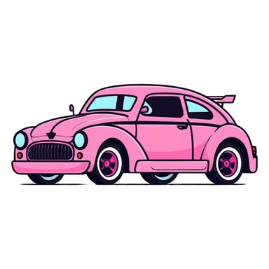 pink gothic modern car sticker