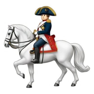 napoleon on a horse sticker