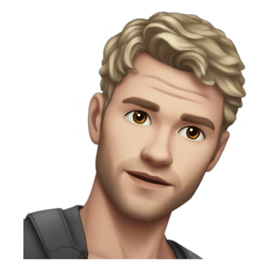 Klaus mikaelson short haircut realistic detailed sticker