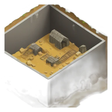 isometric mineshaft sticker