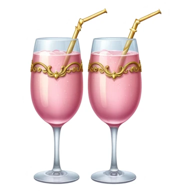 pink champagne rococo glasses cheers sticker