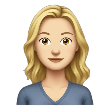 julia-stiles cartoon wearing shirt sticker