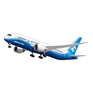 Boeing 787 Dreamliner - Boeing (Model Year: 2022) (Iconic colour: White with blue) sticker