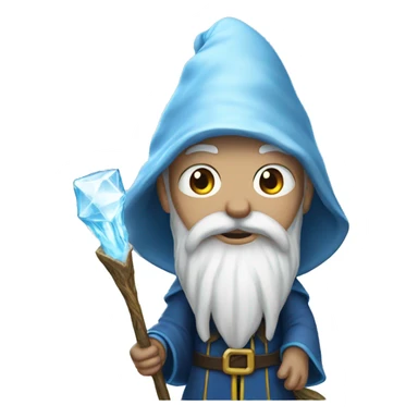 Wizard with ice powers sticker