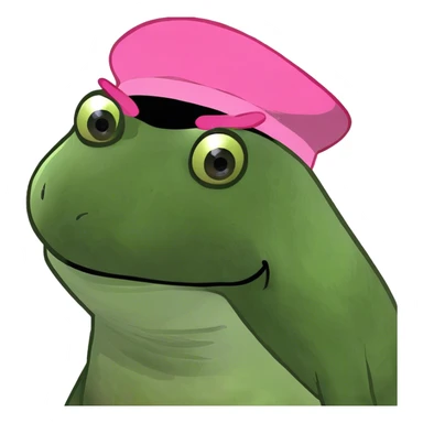 Cactus wearing a pink hat sticker