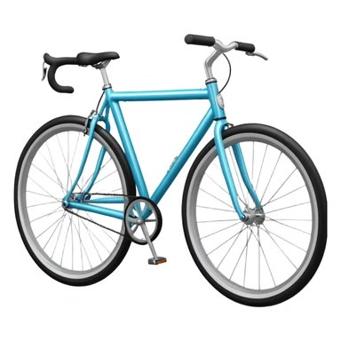 glossy bicycle with reflective frame and shiny wheels sticker