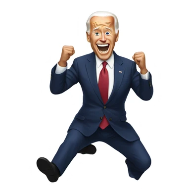 Joe Biden backflip sticker