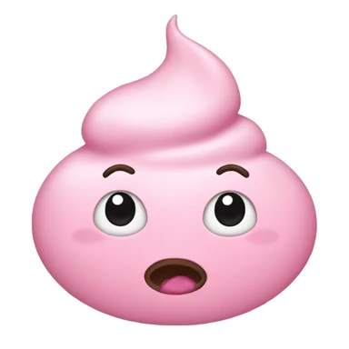 Light pink poop emoji sticker