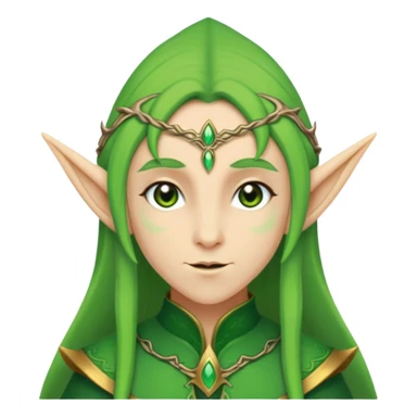 green skinned elf sticker