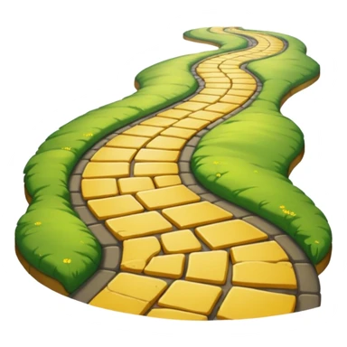 Yellow brick road sticker