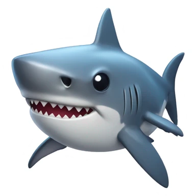 Shark in love  sticker