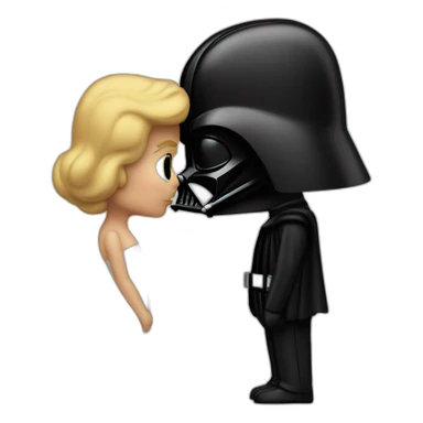 Donald trump kissing darth Vader pov sticker