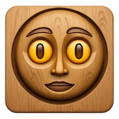 wooden Sculpture sticker