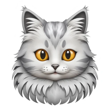 a cat in a bird shape whole  sticker