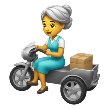 mujer manejando carro de lujo sticker