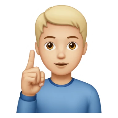 Uma pessoa dando dedo sticker