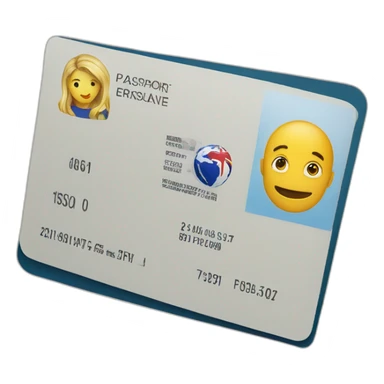 Passport français is card sticker