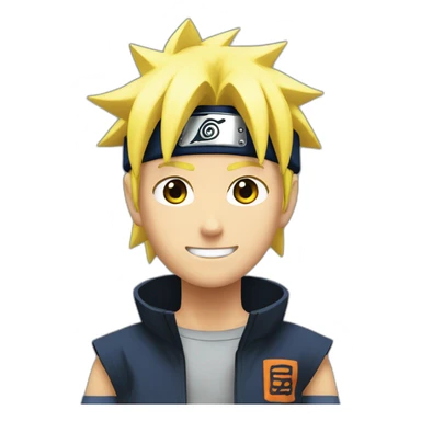 Naruto blond sticker