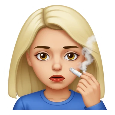 a girl snorting cocaine sticker