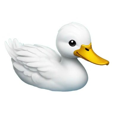 Duck drinking water  sticker