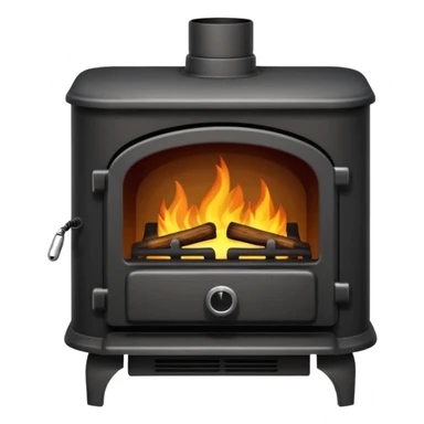 wood burning stove sticker