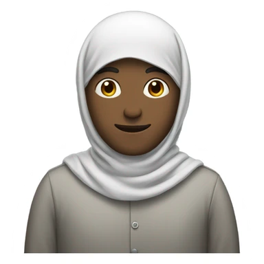 Gay man wearing a hijab sticker