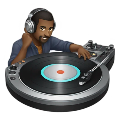 dj turntables sticker