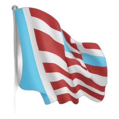 The flag of the country with light blue instead of reds  sticker