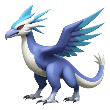 Silvally-Latios-Palkia-Dialga-Lugia-Nargacuga-Noivern-fusion-Fakémon-Pokémon-creature (full body) sticker