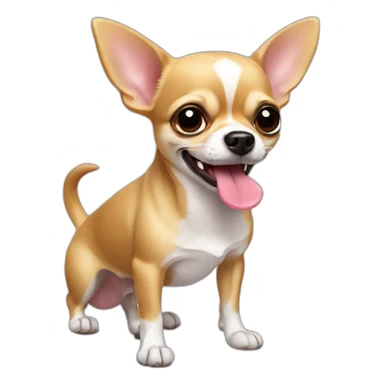 chihuahua with tongue out sticker