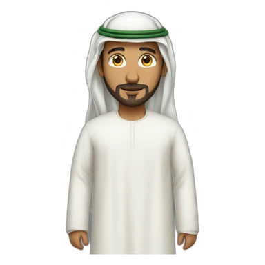 Saudi Man with Saudi clothes sticker