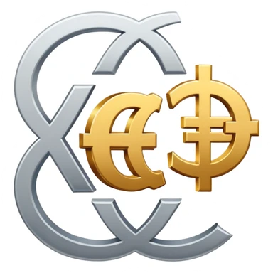 currency exchange with dollar, euro, pound, and yen symbols sticker
