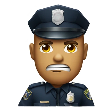 Angry Police pointing finger sticker