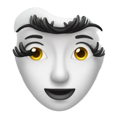 Mascara running sticker