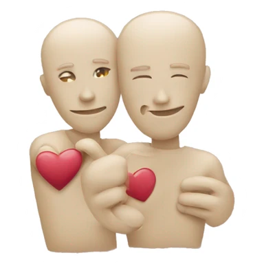 Joint and hearts sticker