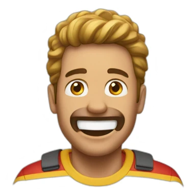 A Guy which is happy because there is a McDonald’s behind him sticker