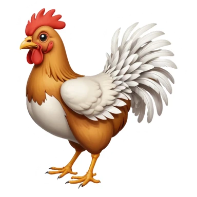 headless chicken running with exaggerated motion sticker