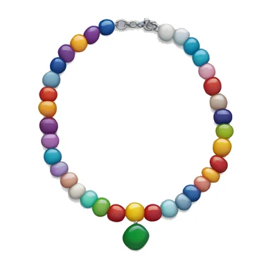 necklace made of colored beads sticker