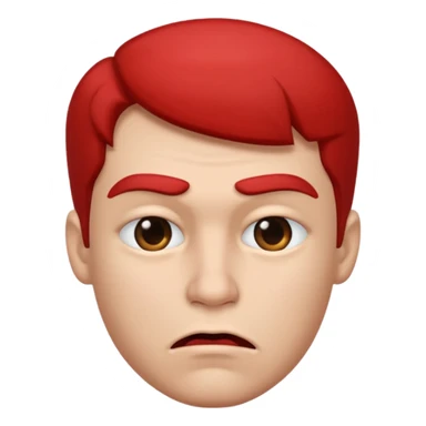 Male biting lips sticker