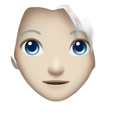 Gojo satoru with blue eyes and white long hair hallow purple sticker