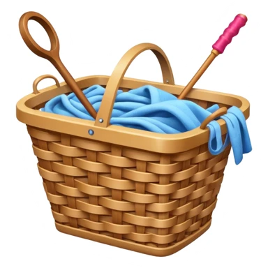 Laundry basket with magic wand sticker