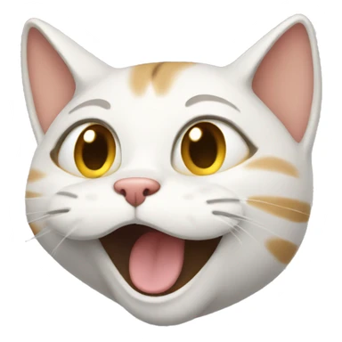 cat giggling sticker