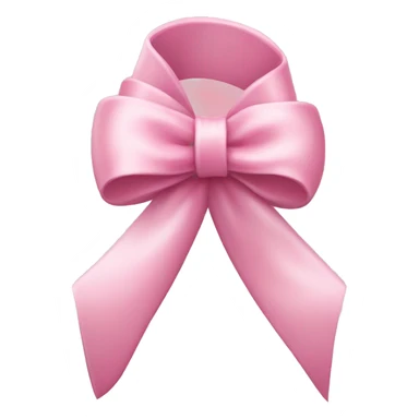 Light pink ribbon tied in a bow around a flexing bicep sticker