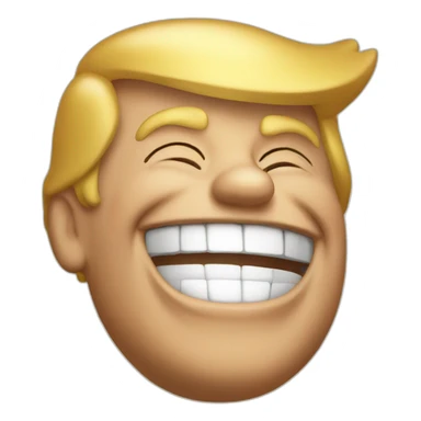donald trump laughing sticker