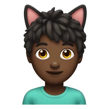 Black Autism Creature with cat ears sticker