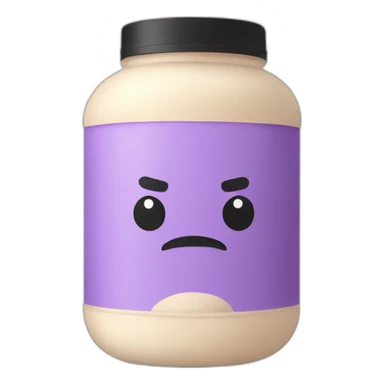 Whey protein with logo sticker