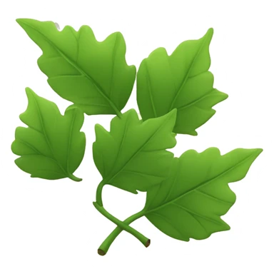 Leaves with 5 ends that makes you happy sticker